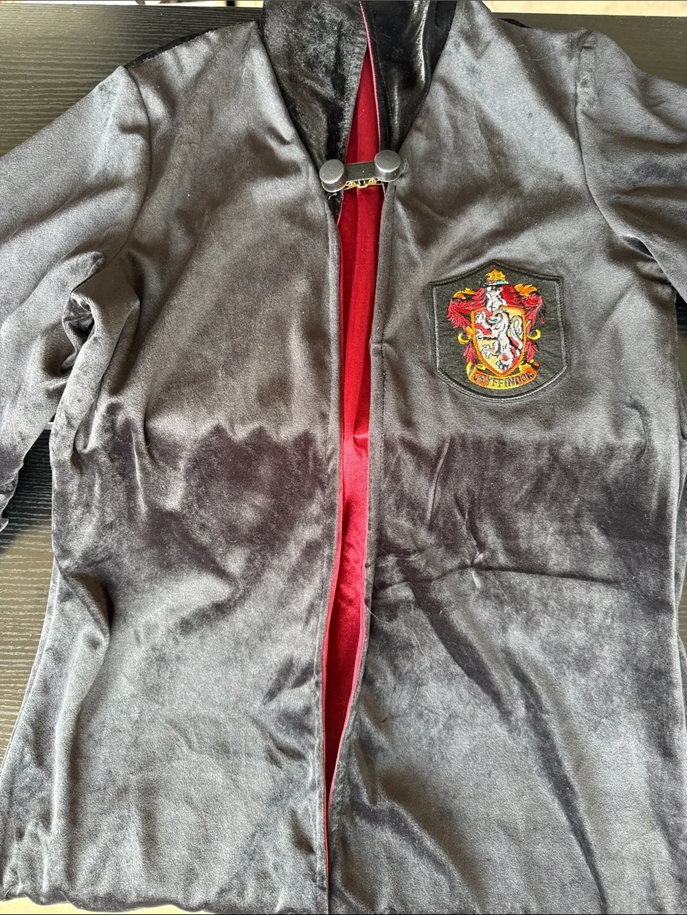 Warner Bros. Kids Black Gryffindor Robe Costume with Red Accent SIZE LARGE